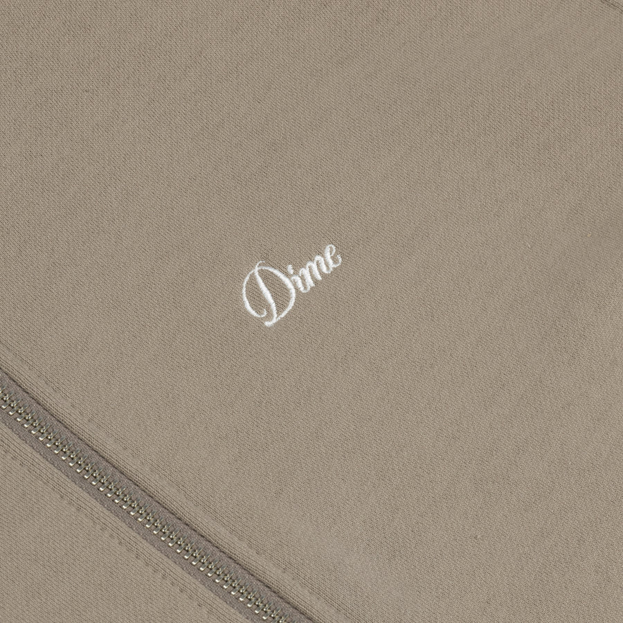 Hoodie Cursive Small Logo Zip