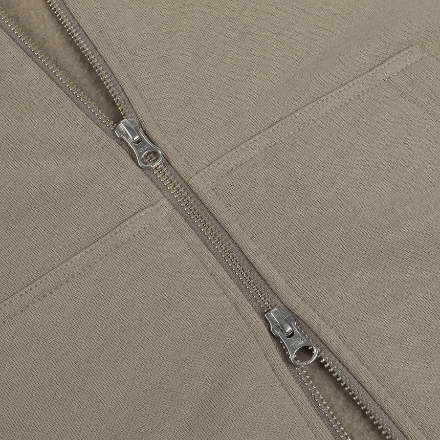 Hoodie Cursive Small Logo Zip
