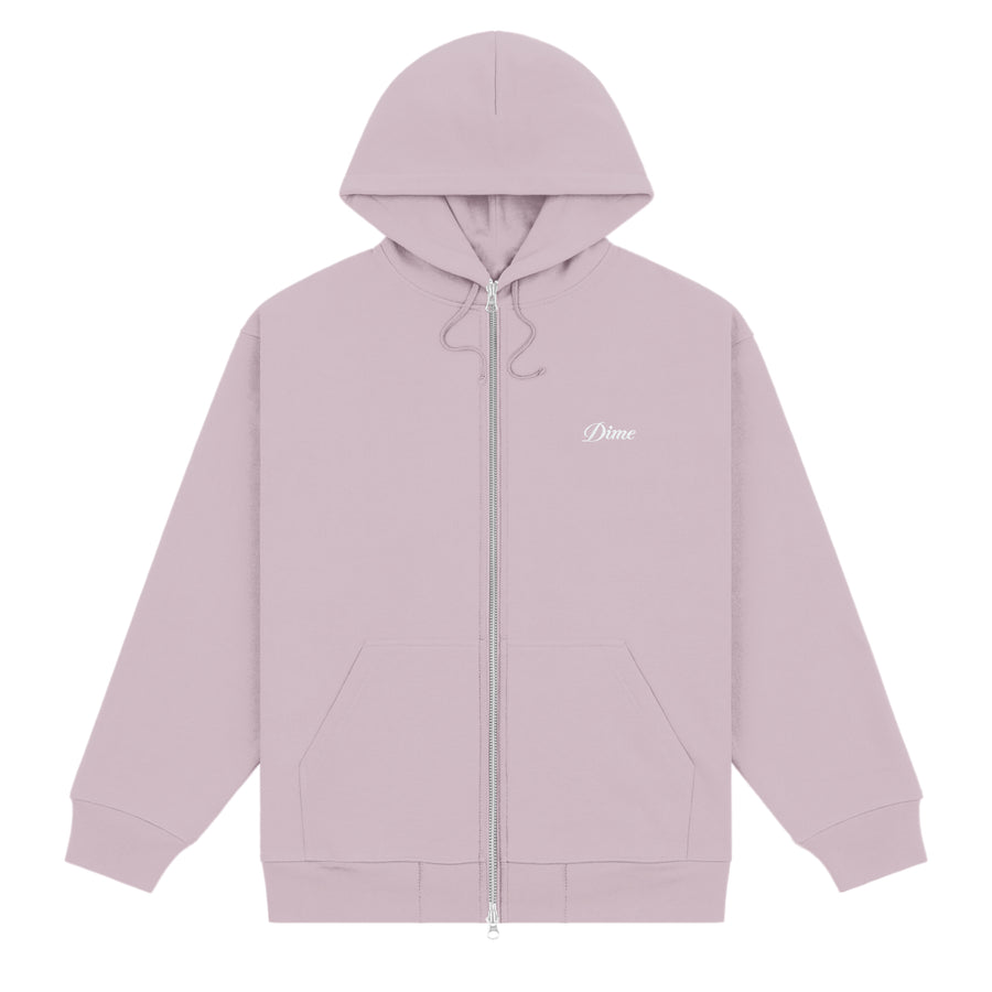 Cursive Small Logo Zip Hoodie