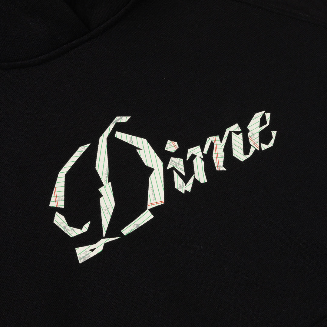 Cursive Paper Cut Hoodie – Dime