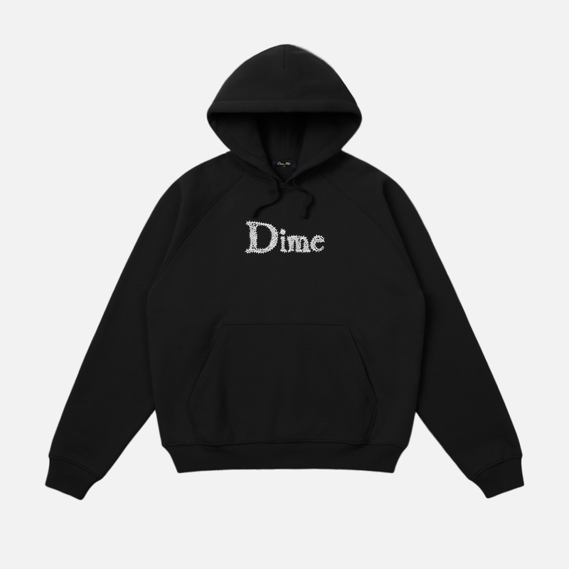 Dime パーカー ブラック XS ロゴフーディ 人気モデル 美品 ストリート クラシック スパイク フーディー – Dime