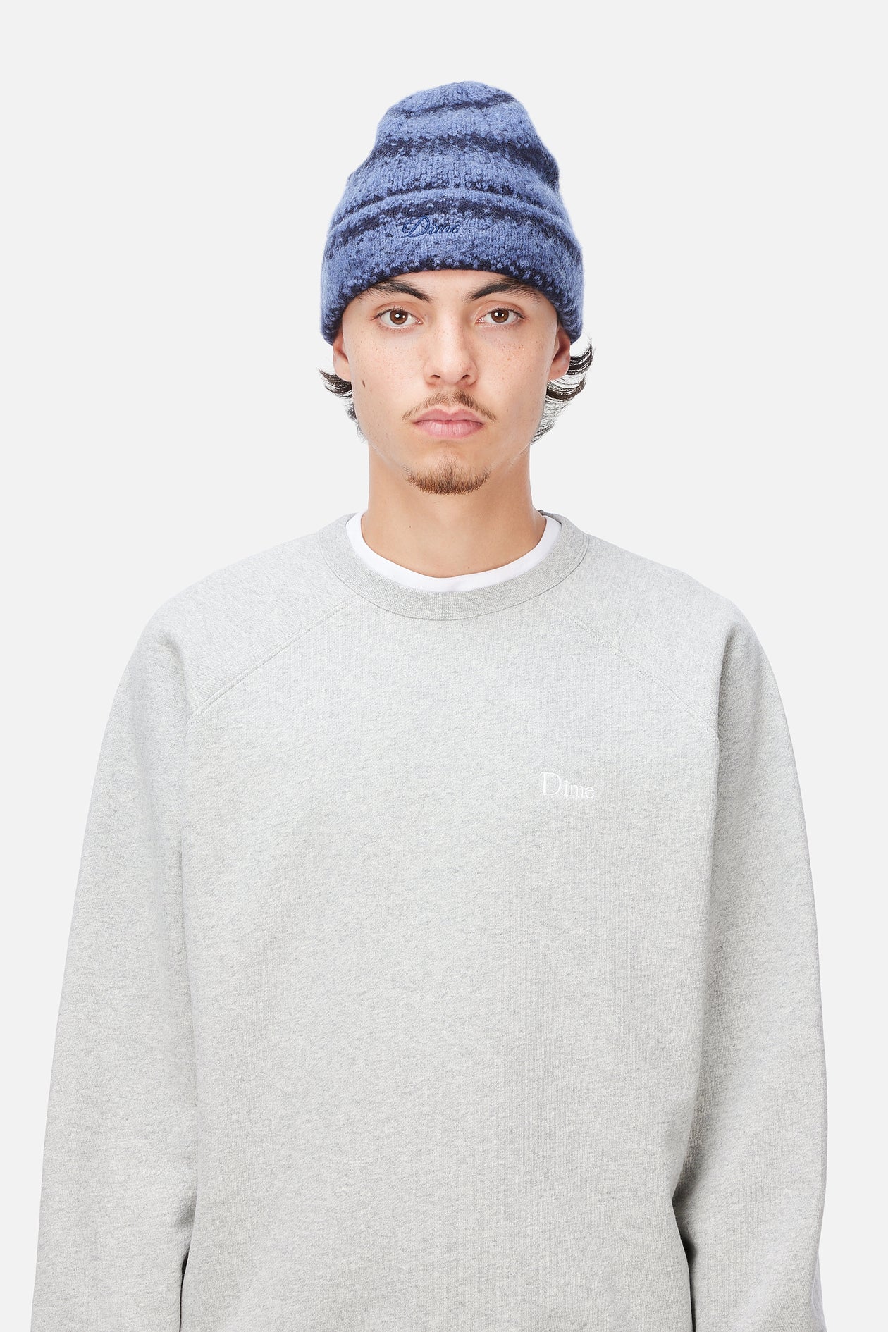 Mohair Striped Beanie