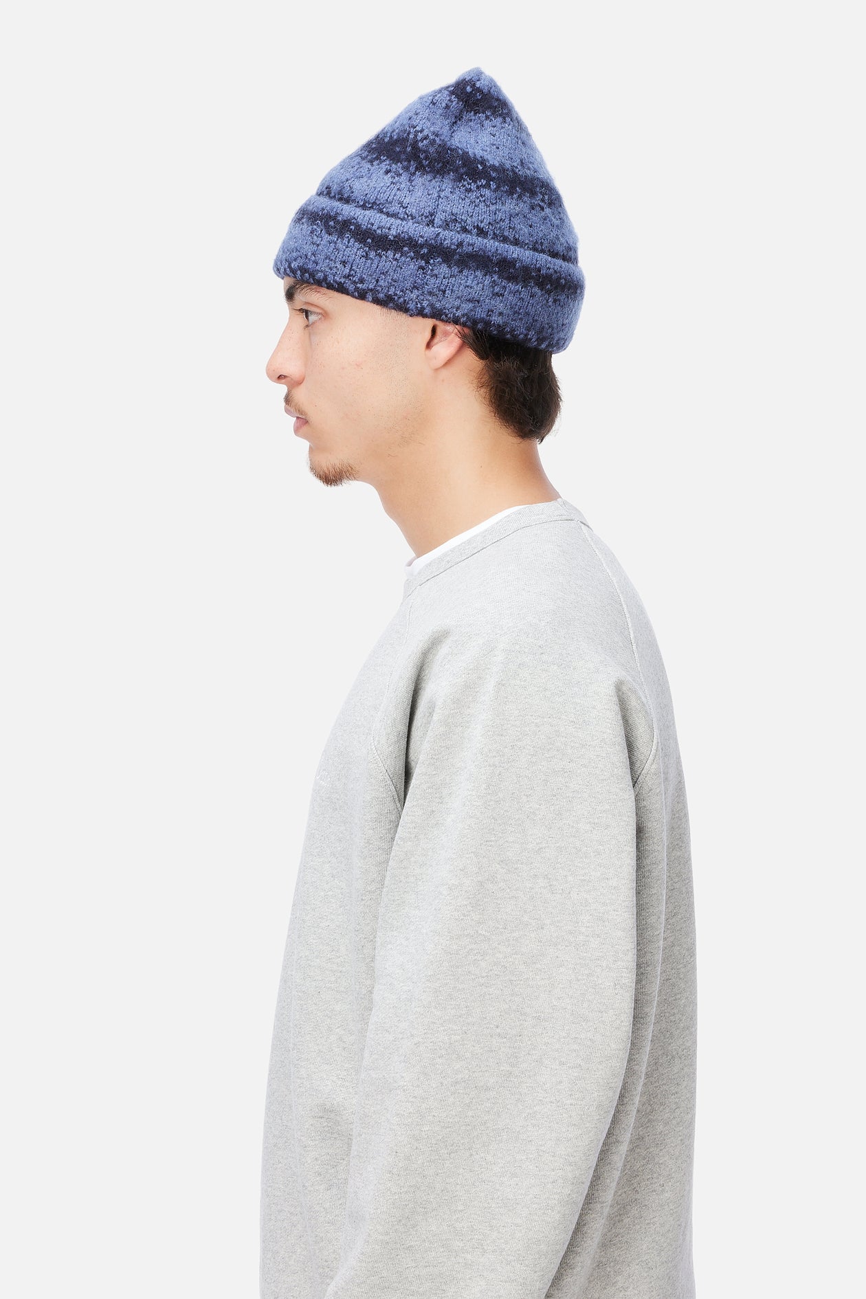 Mohair Striped Beanie