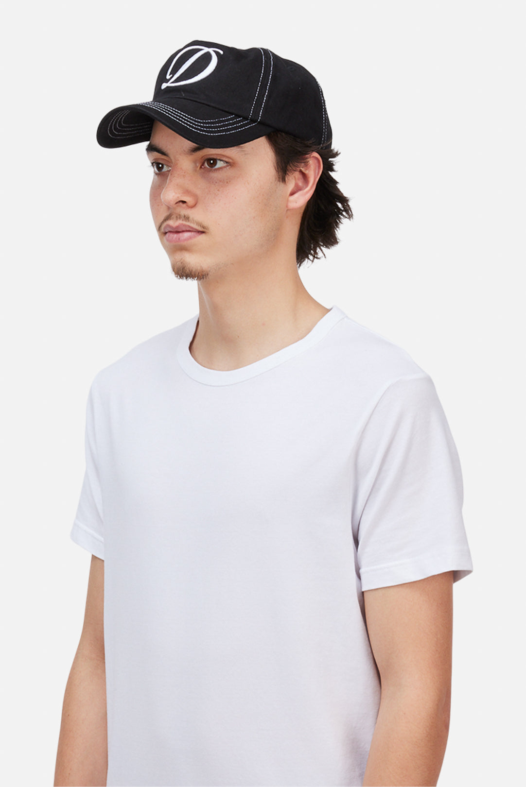 Cursive Denim Worker Cap