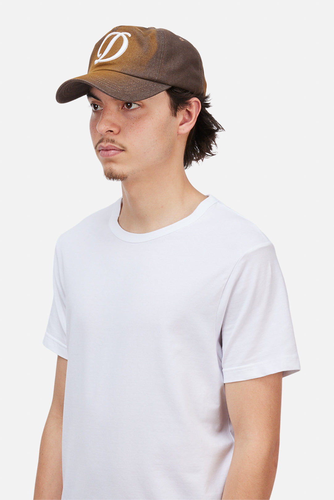 Cursive Denim Worker Cap