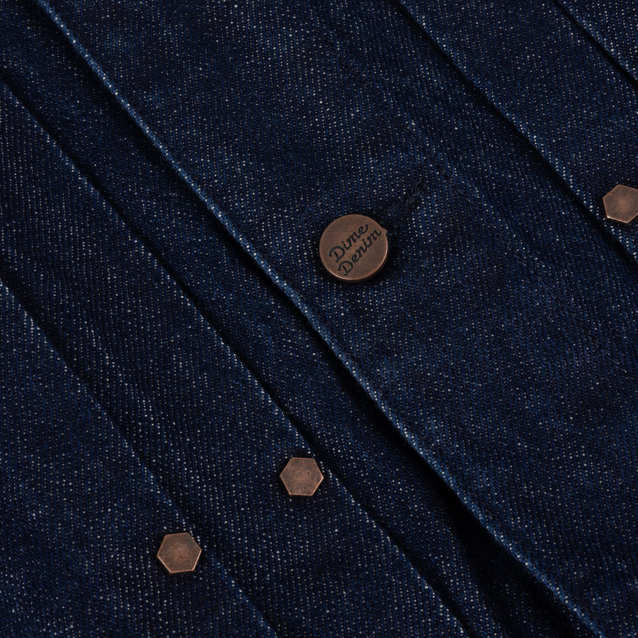 Pleated Denim Jacket
