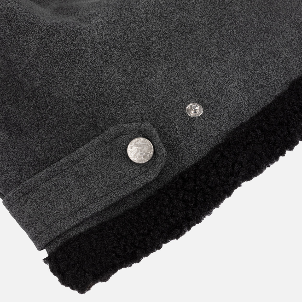 Faux Suede Varsity Jacket