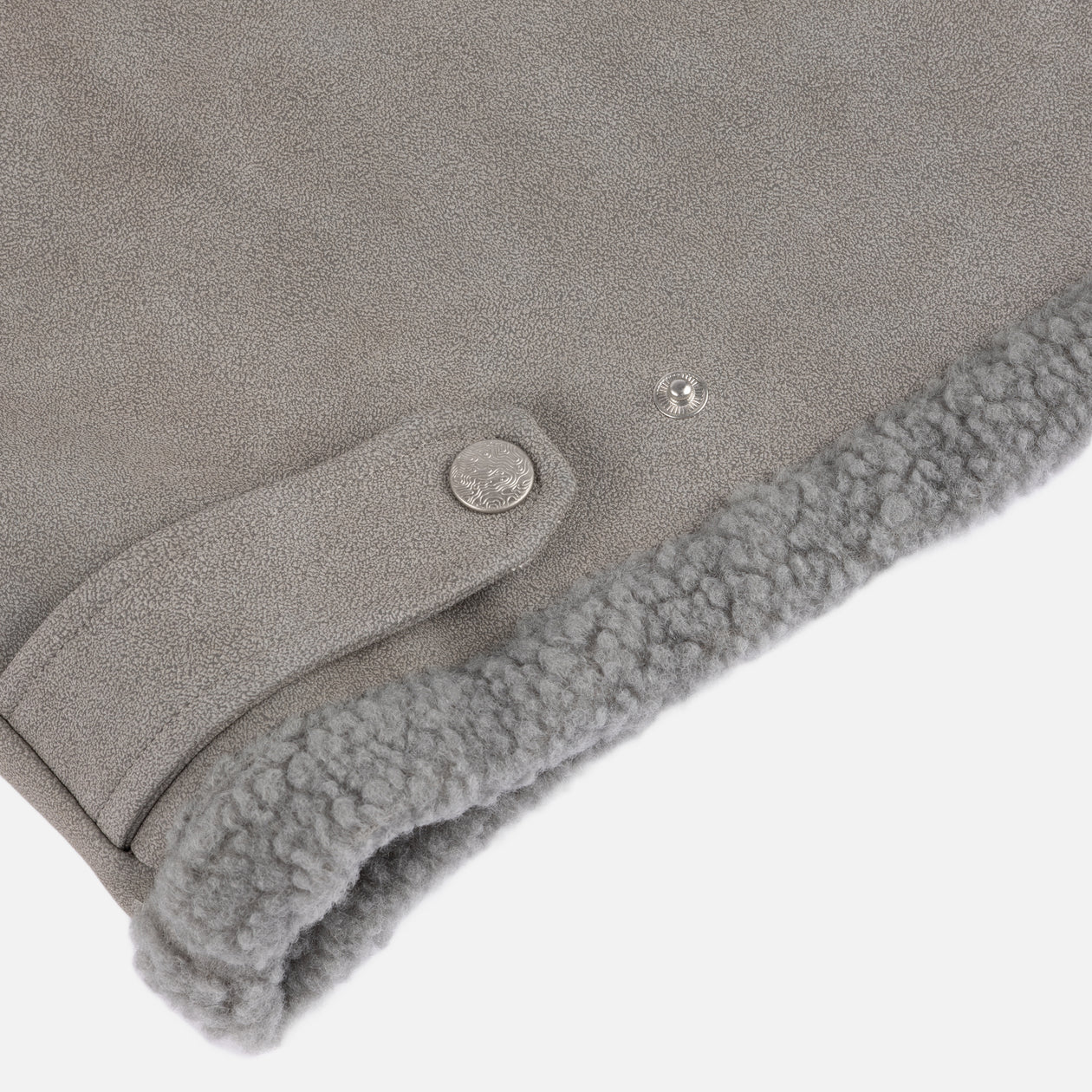 Faux Suede Varsity Jacket