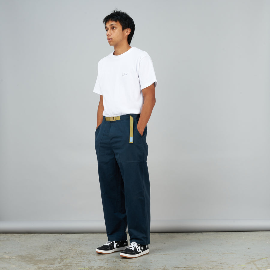 Belted Twill Pants Navy | Dime