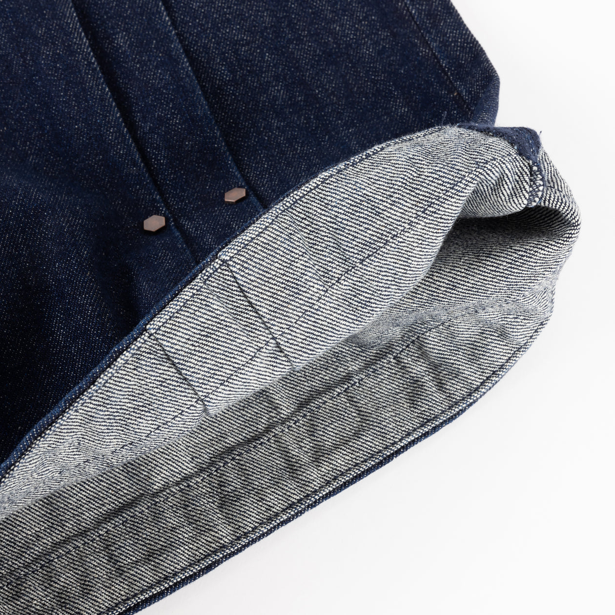 Pleated Baggy Denim Shorts