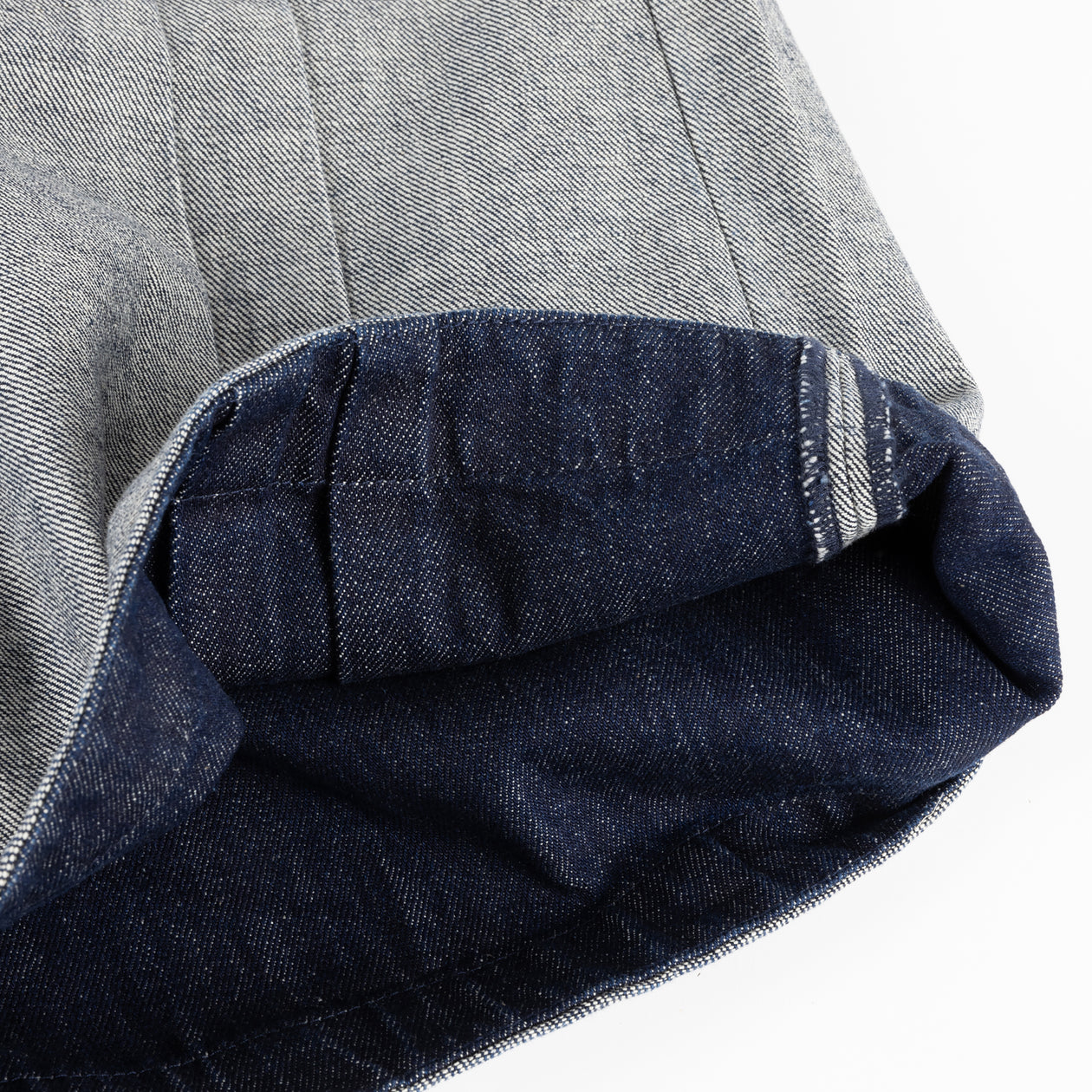 Pleated Baggy Denim Shorts