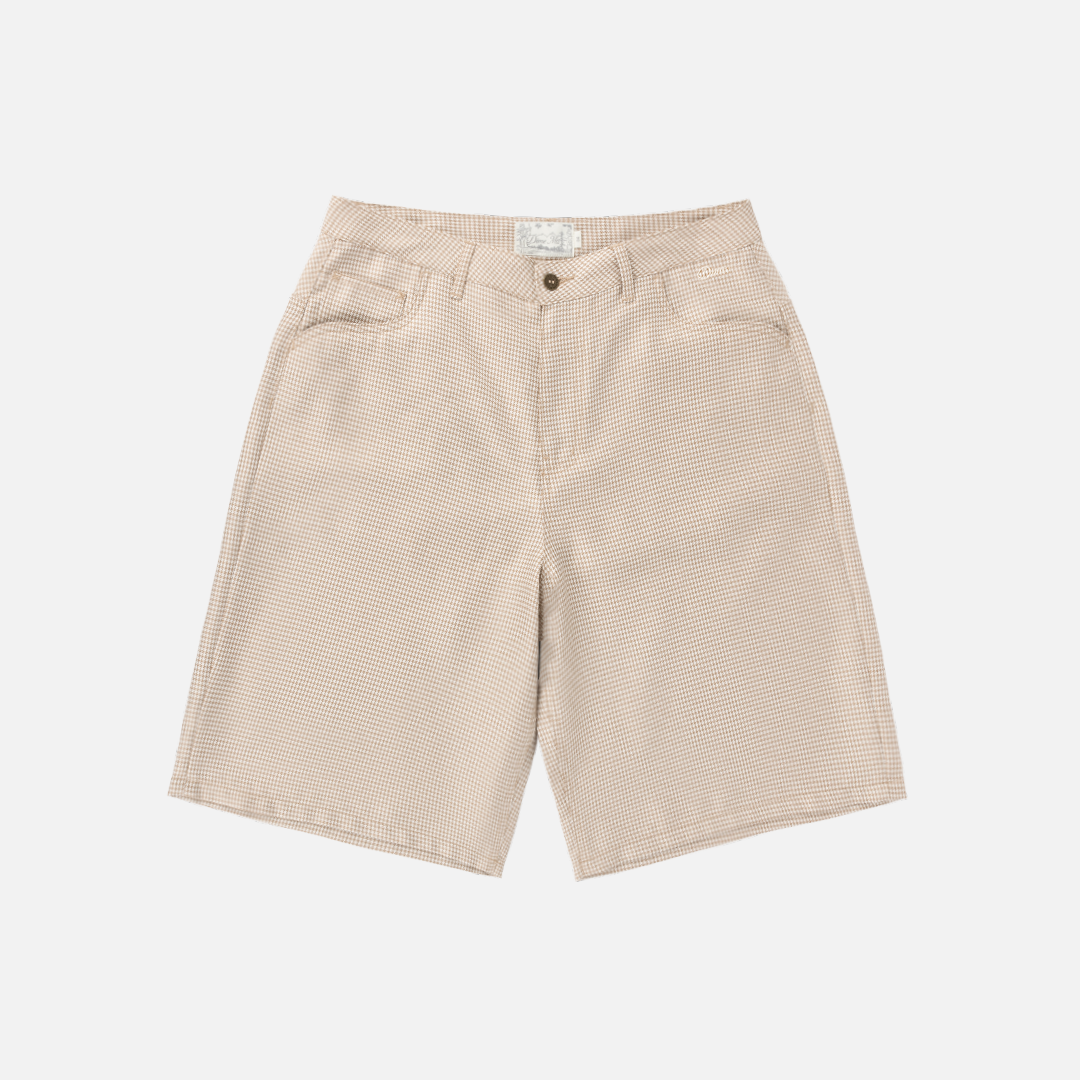 Baggy Houndstooth Shorts