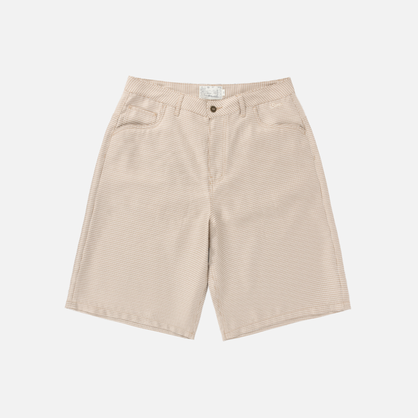 パンツ Supply backdoor Baggy Shorts Beige Baggy Houndstooth Shorts – Dime