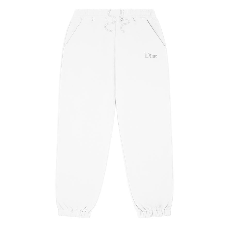 White sweatpants small sale