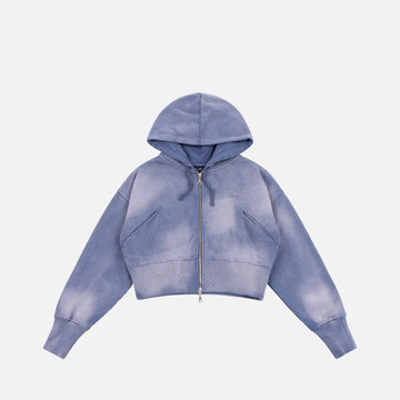 Cropped Zip Hoodie