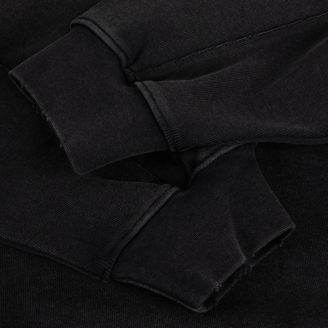 Distressed Terry Zip Hoodie