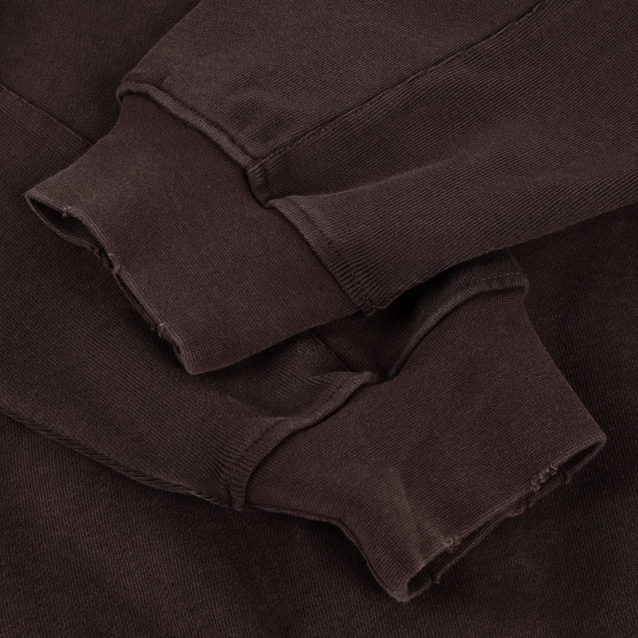 Distressed Terry Zip Hoodie