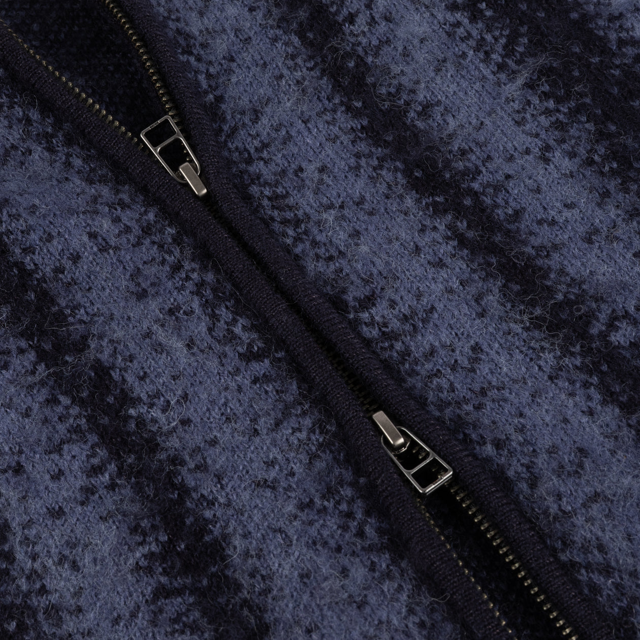 Mohair Striped Zip Hoodie