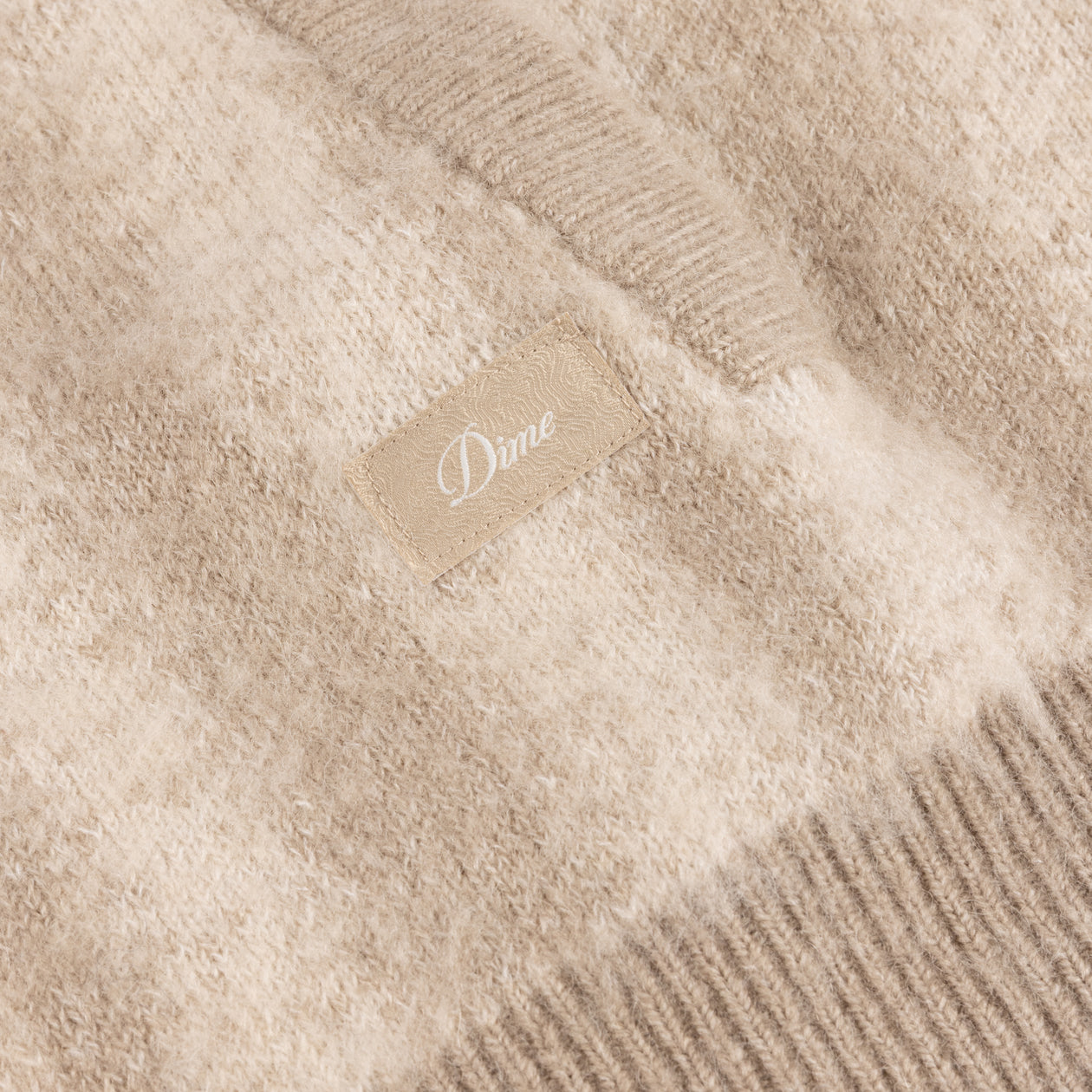 Mohair Striped Zip Hoodie