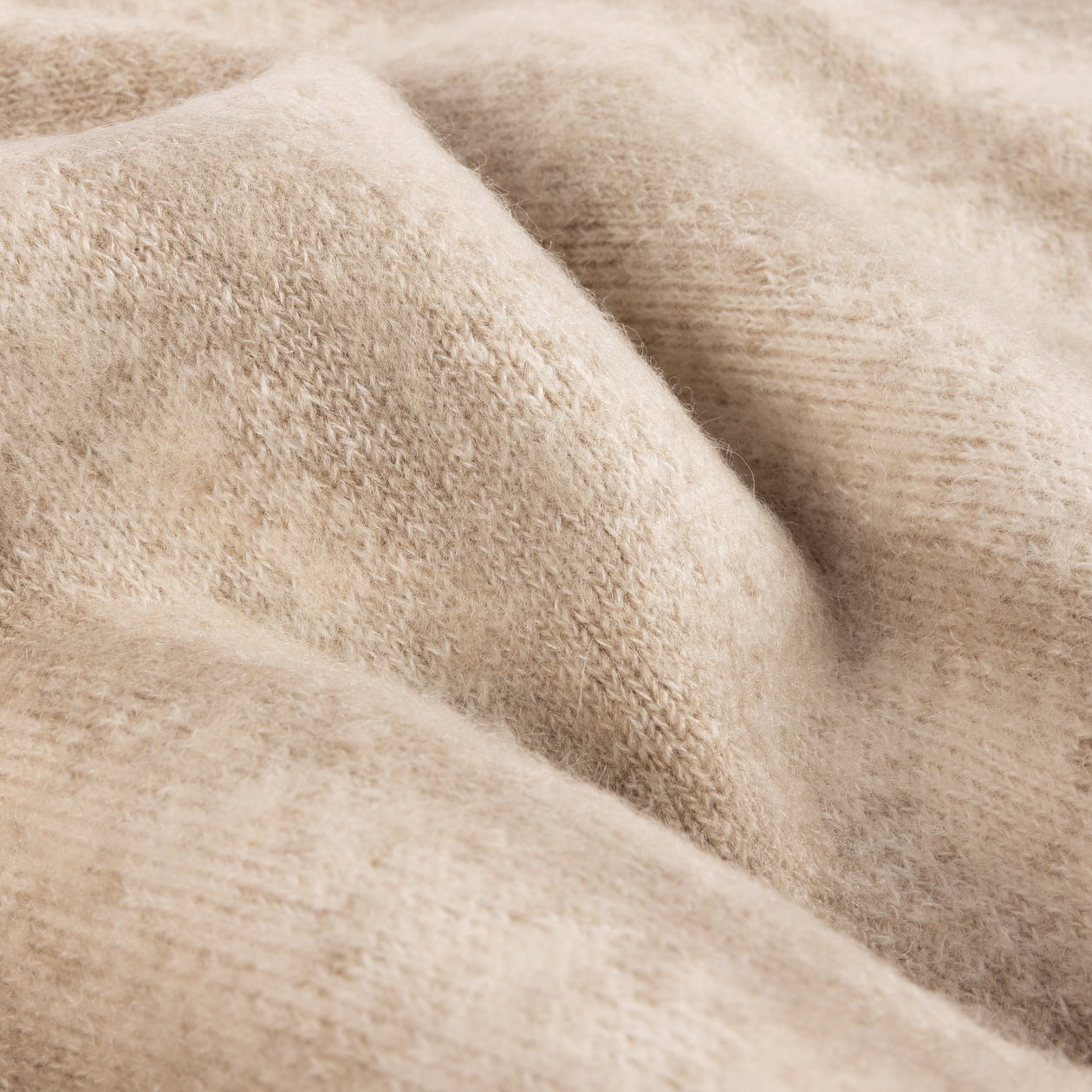 Mohair Striped Zip Hoodie