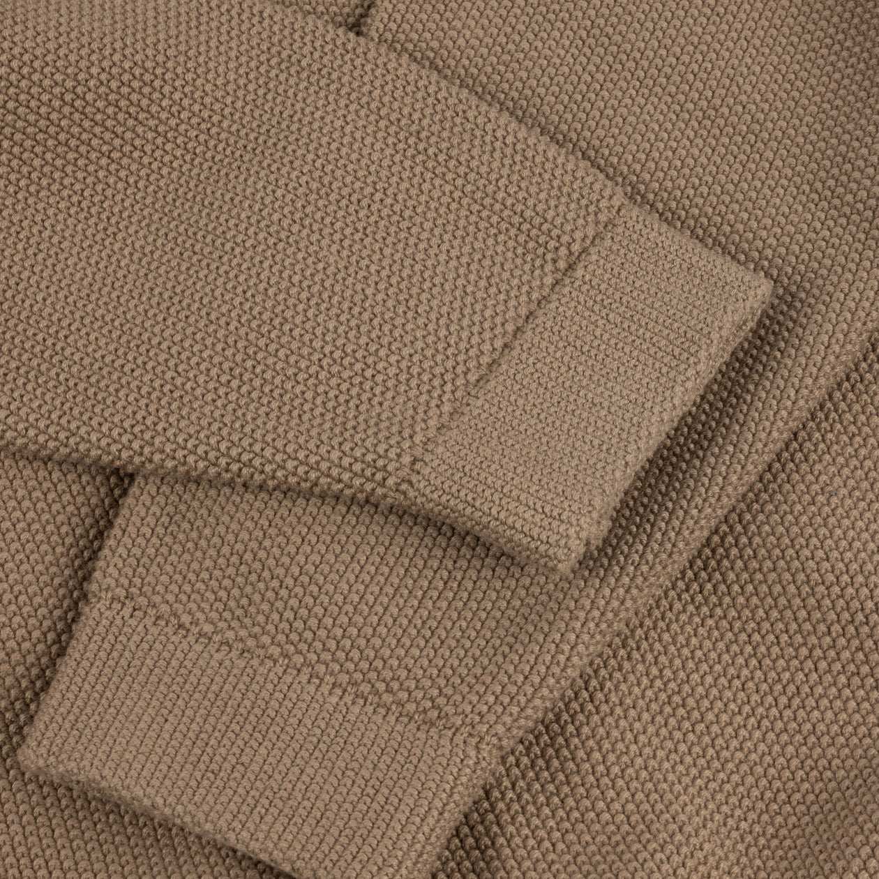 Knitted Pique Zip Sweater