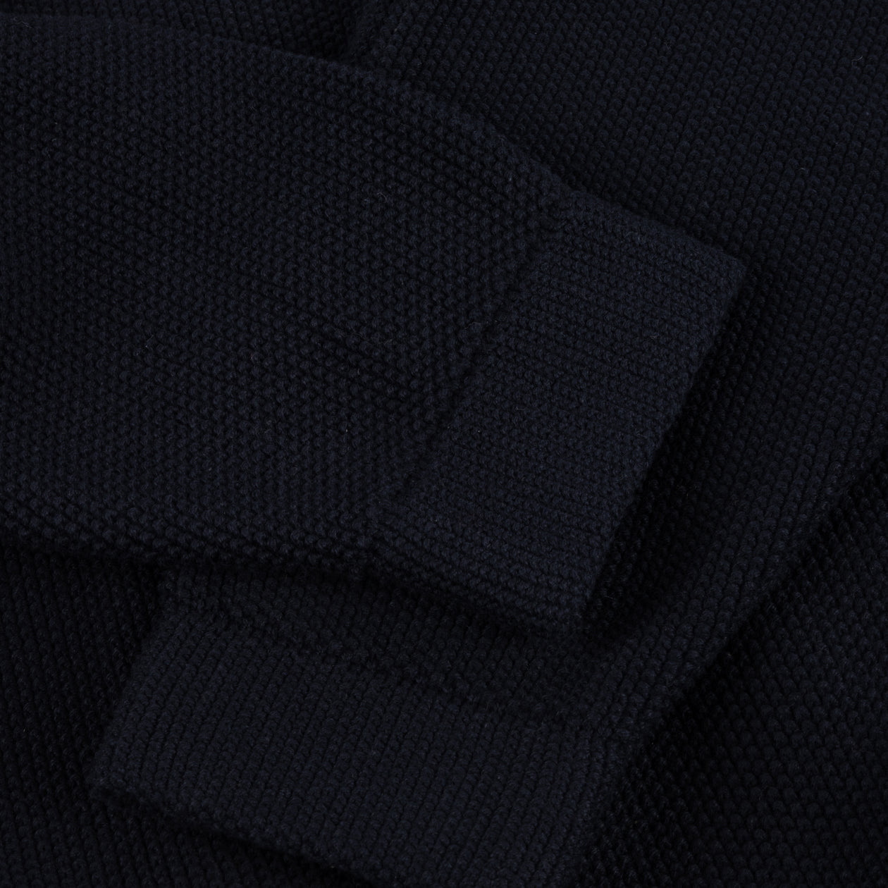 Knitted Pique Zip Sweater