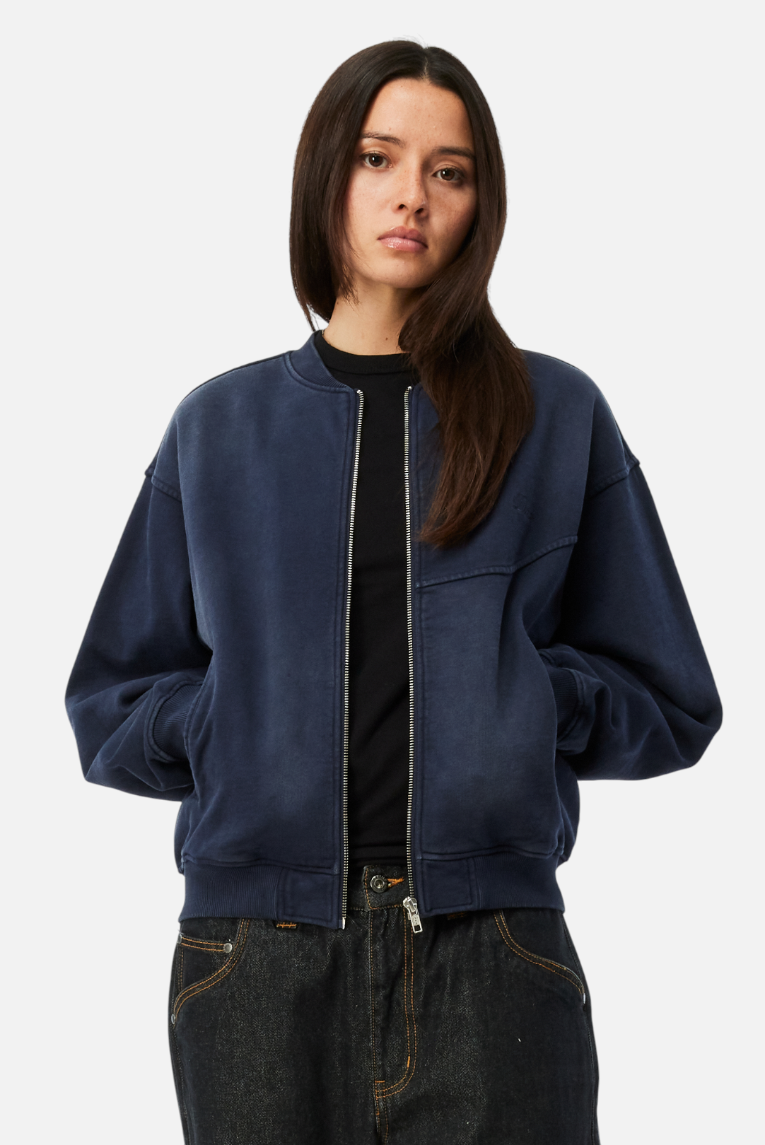 Faded Fleece Bomber