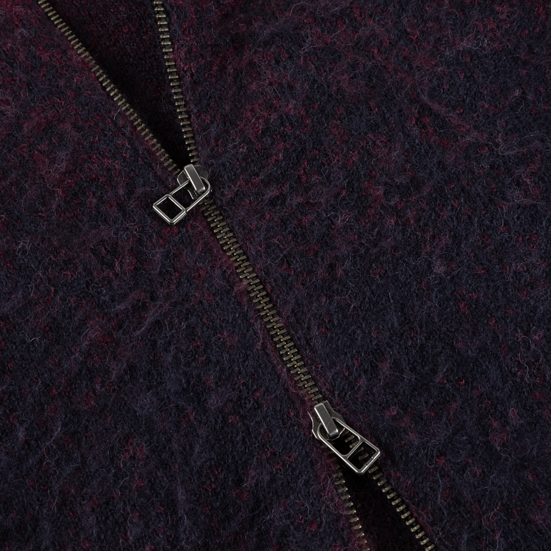 Mohair Double Zip Knit