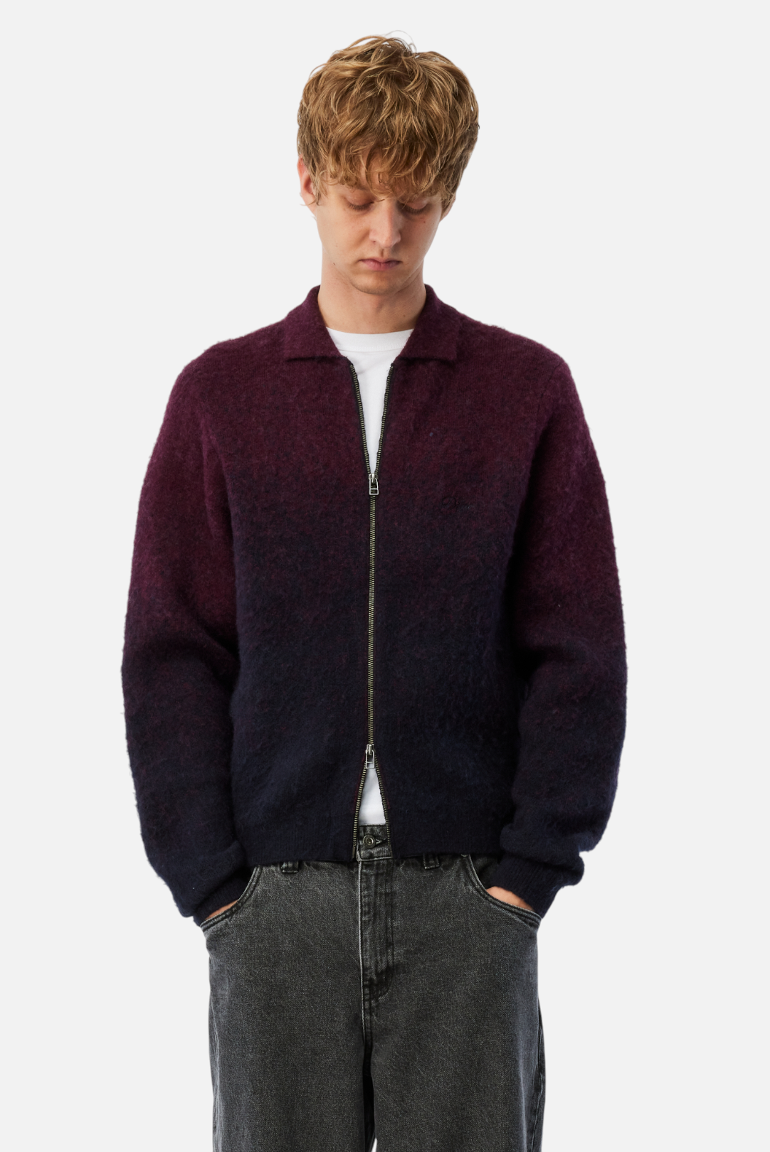 Mohair Double Zip Knit
