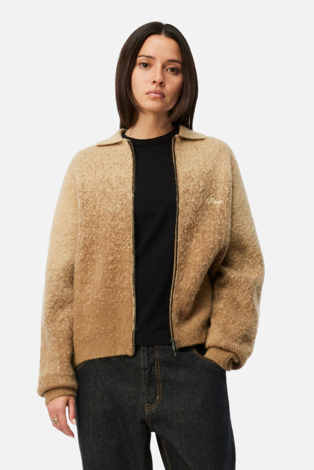 Mohair Double Zip Knit