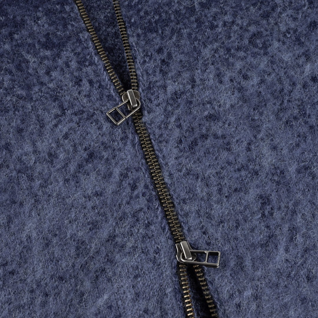 Mohair Double Zip Knit