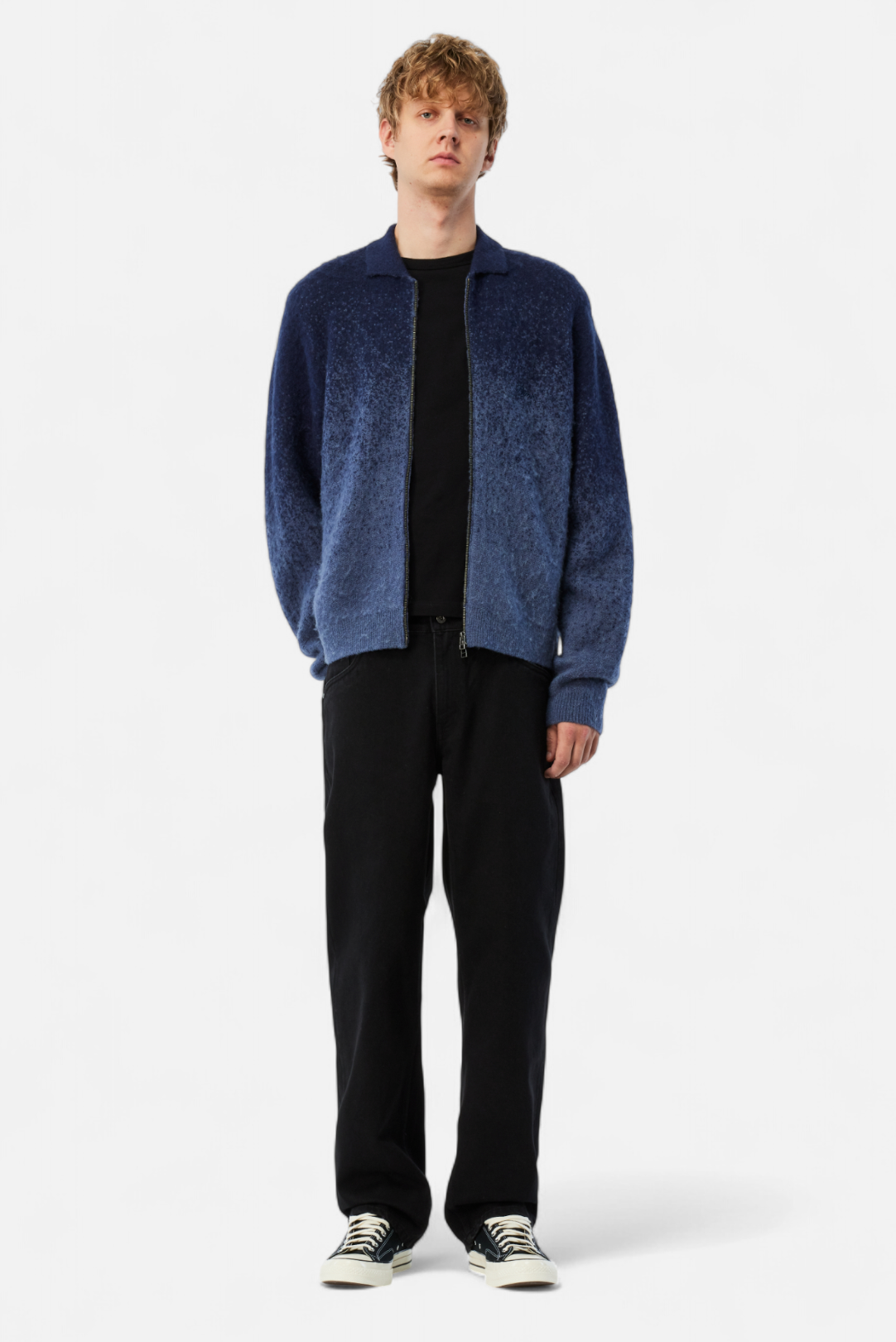 Mohair Double Zip Knit