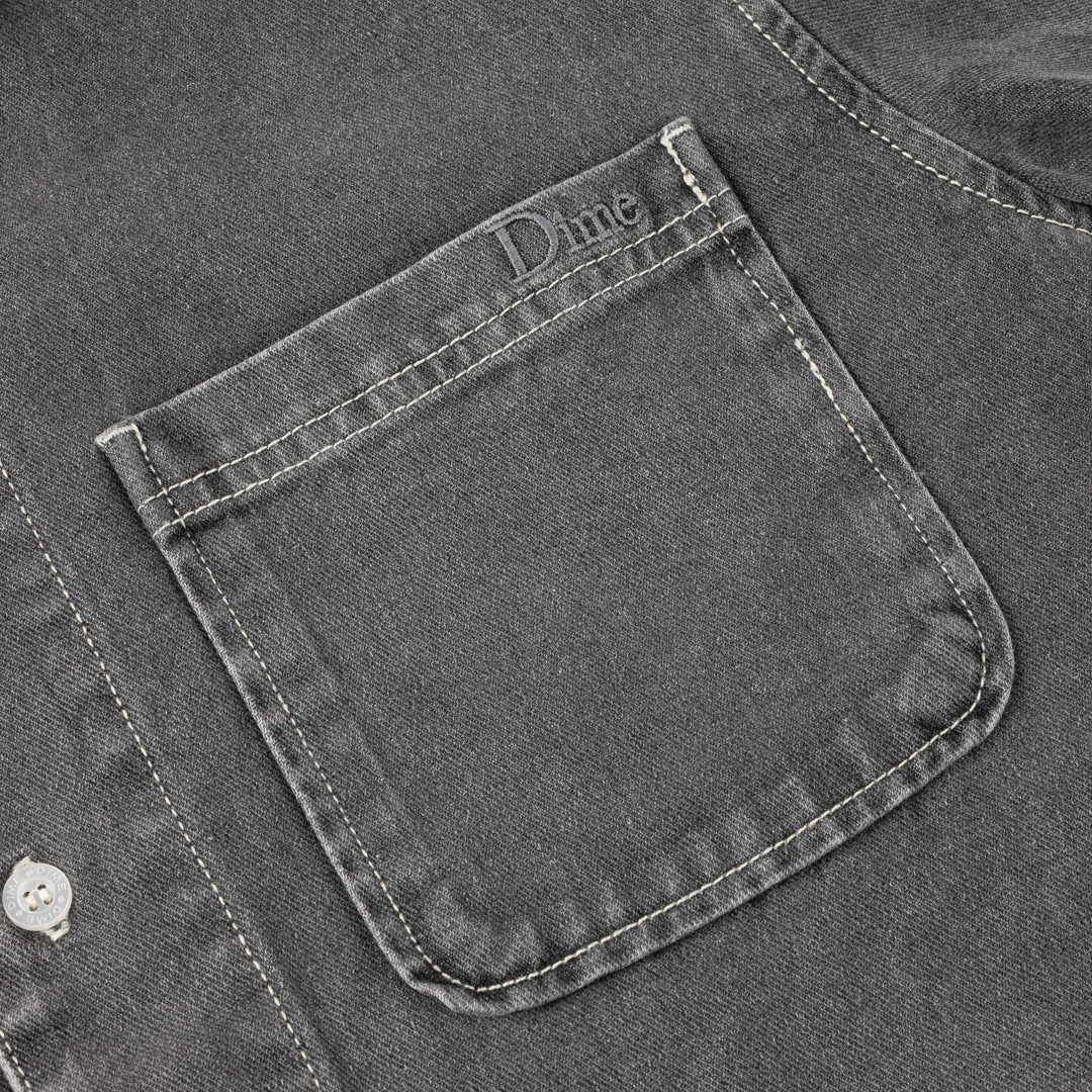 Stonewash Button Up