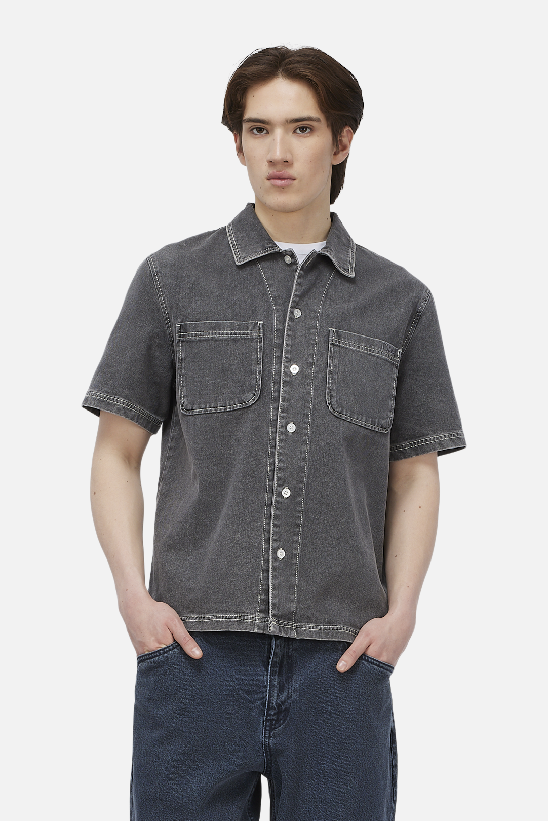 Stonewash Button Up