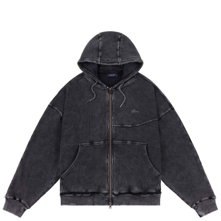 Premium Waffle Zip Hoodie