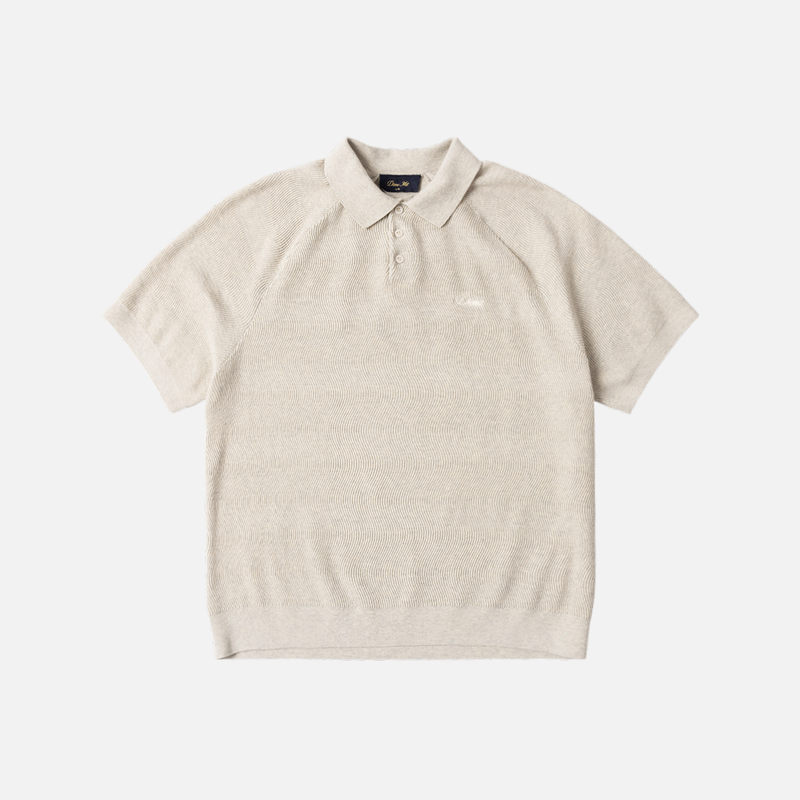 Cable Knit Polo – Dime