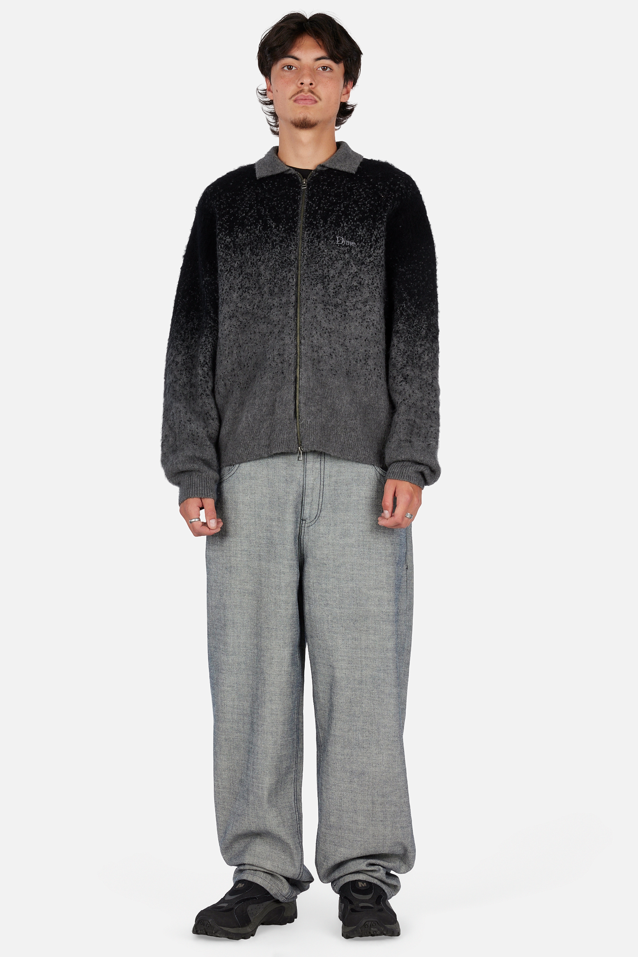 Mohair Double Zip Knit