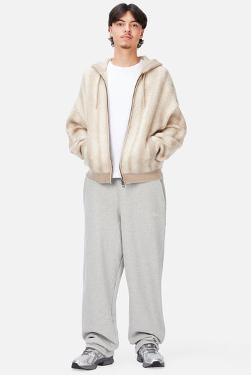 Mohair Striped Zip Hoodie