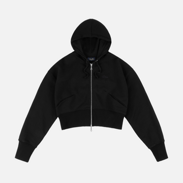 Cropped Zip Hoodie