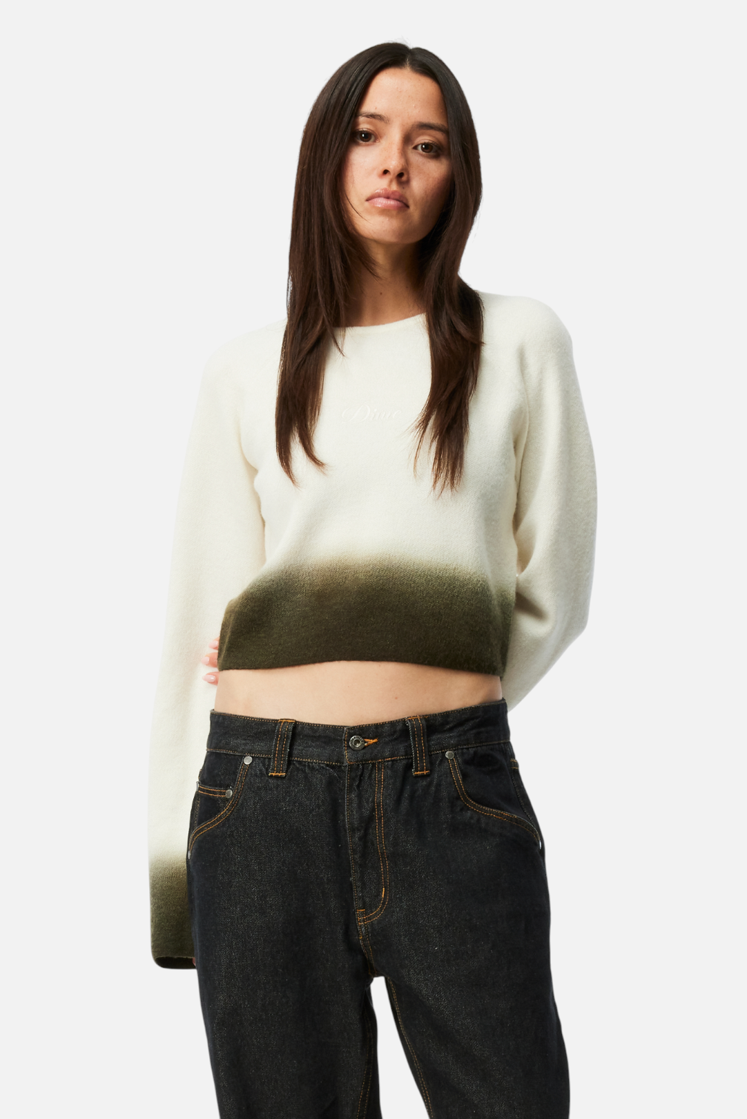 Cropped Mohair Knit