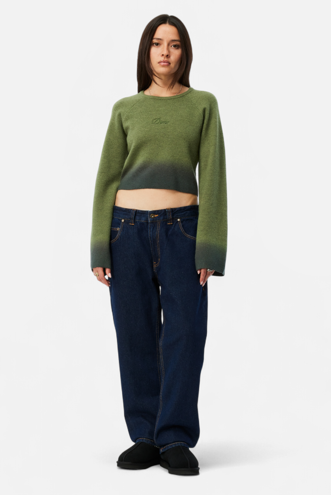 Cropped Mohair Knit
