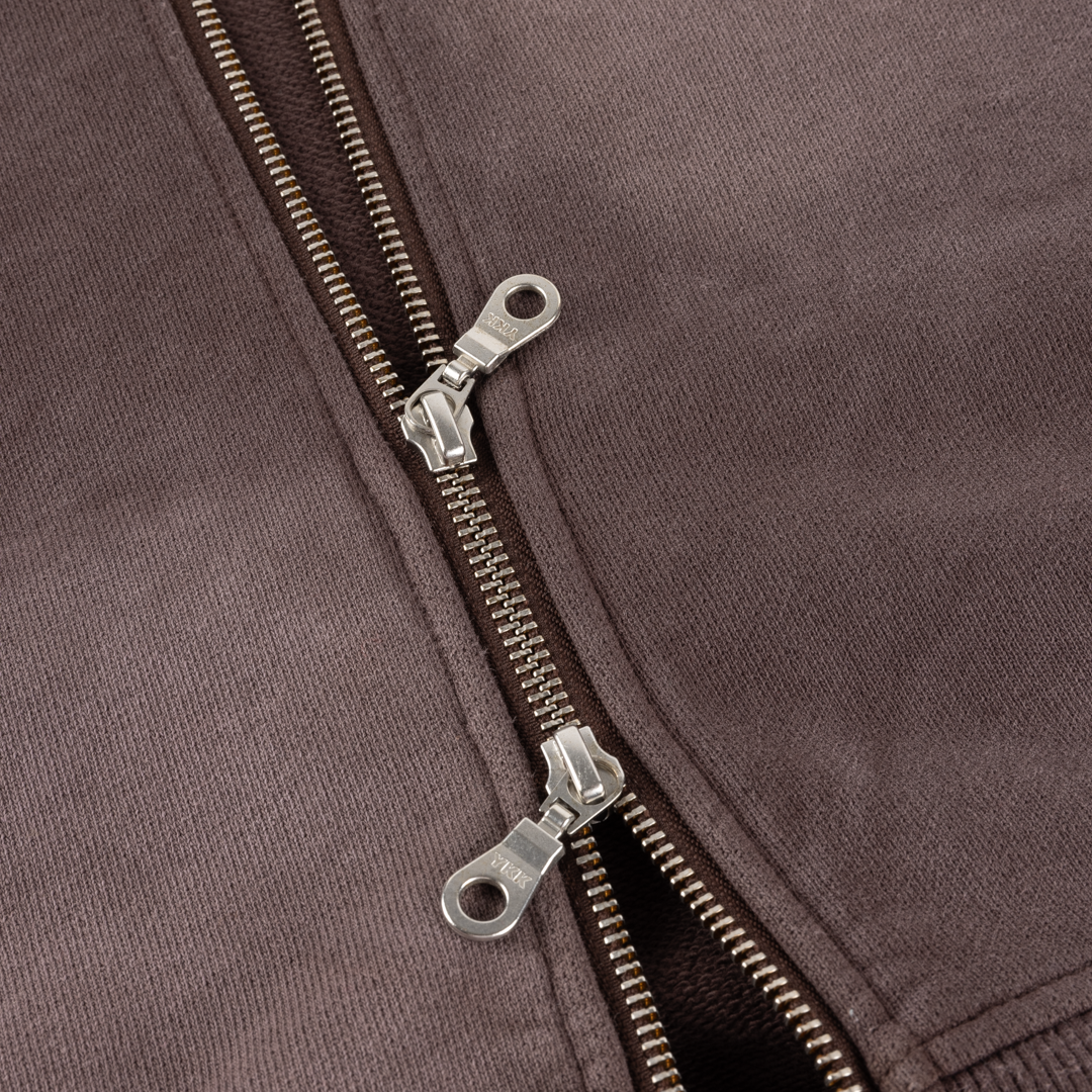 Cropped Zip Hoodie