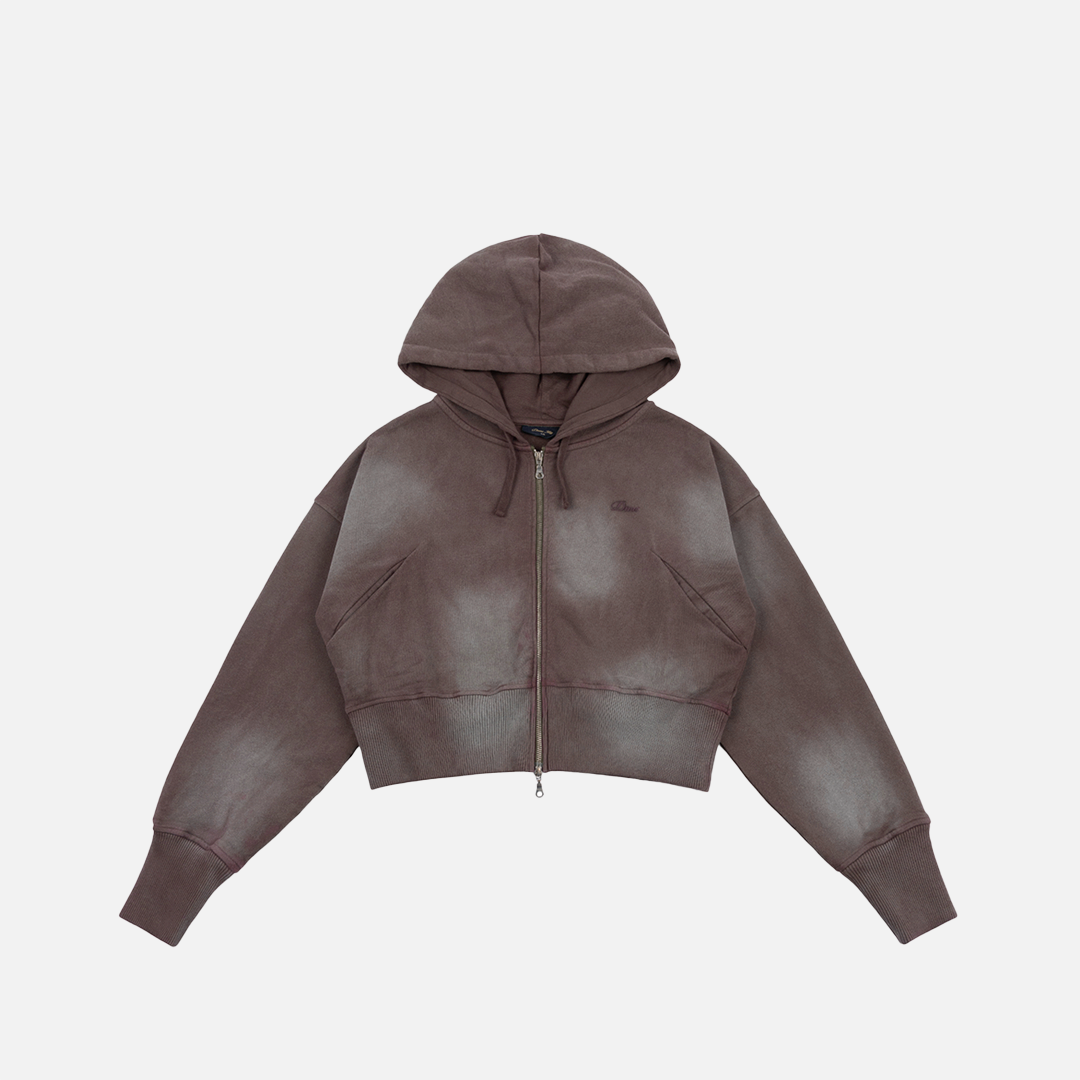 Cropped Zip Hoodie