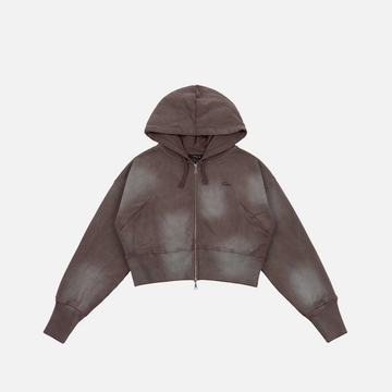 Cropped Zip Hoodie