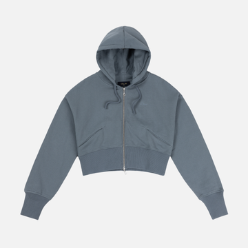 Cropped Zip Hoodie