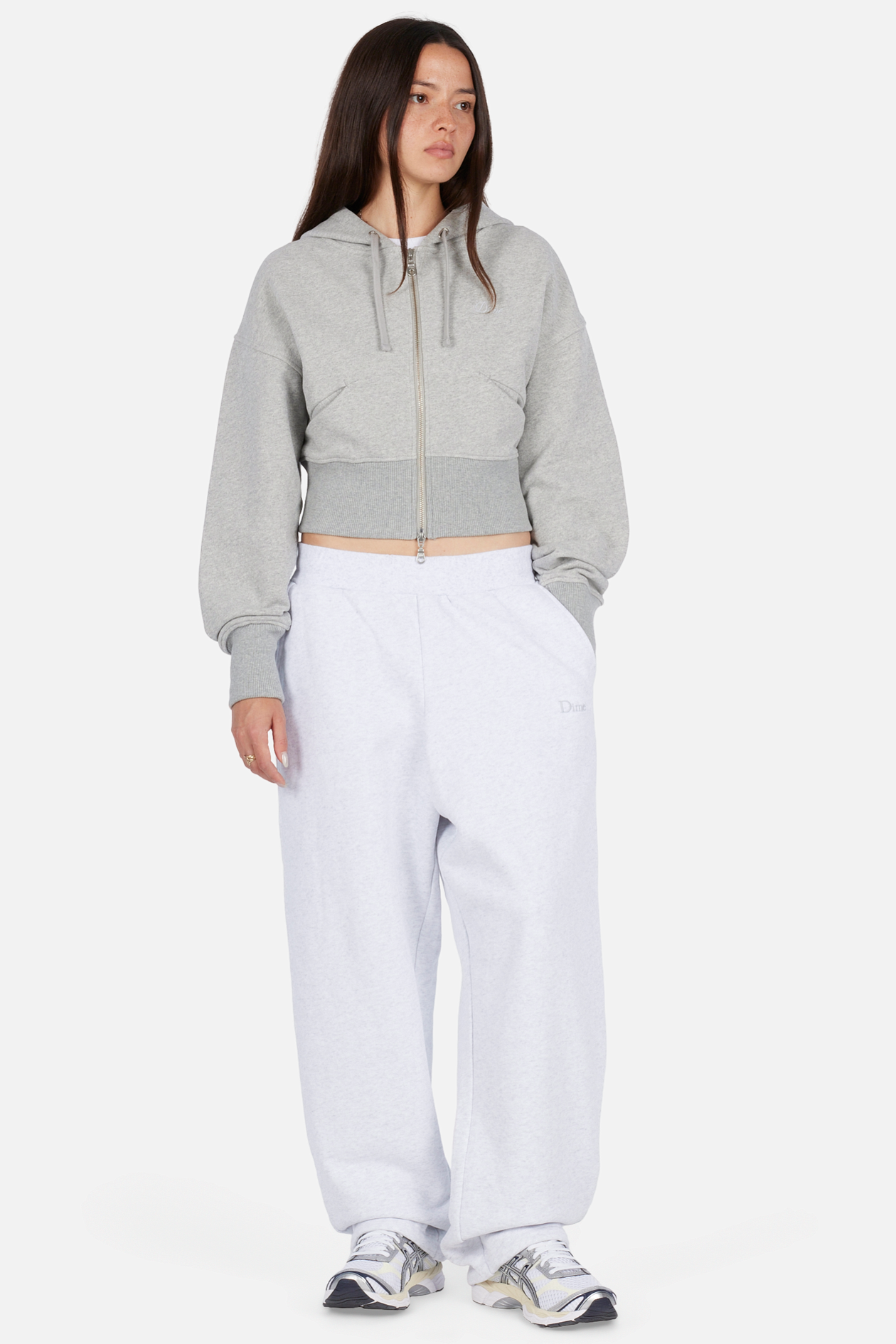 Cropped Zip Hoodie