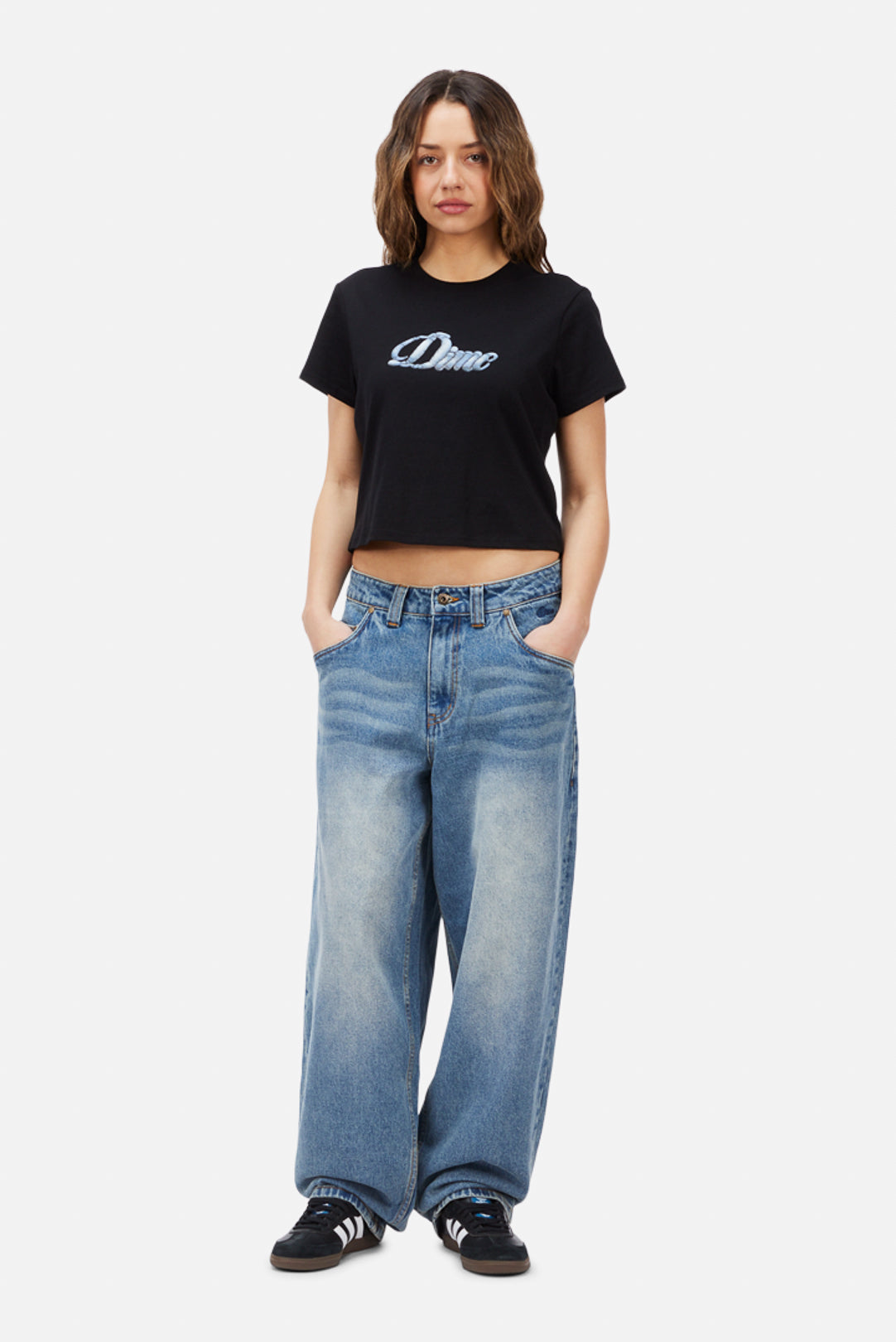T-Shirt Cursive Denim