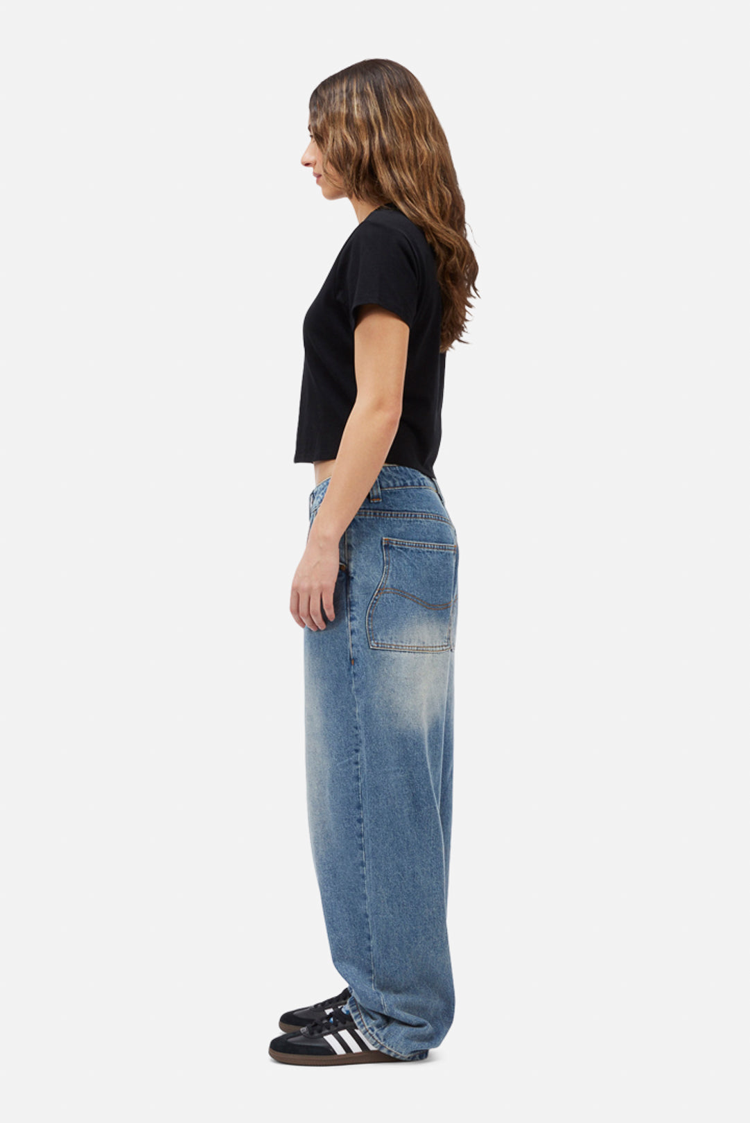 T-Shirt Cursive Denim
