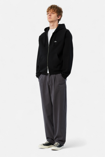 Cursive Small Logo Zip Hoodie