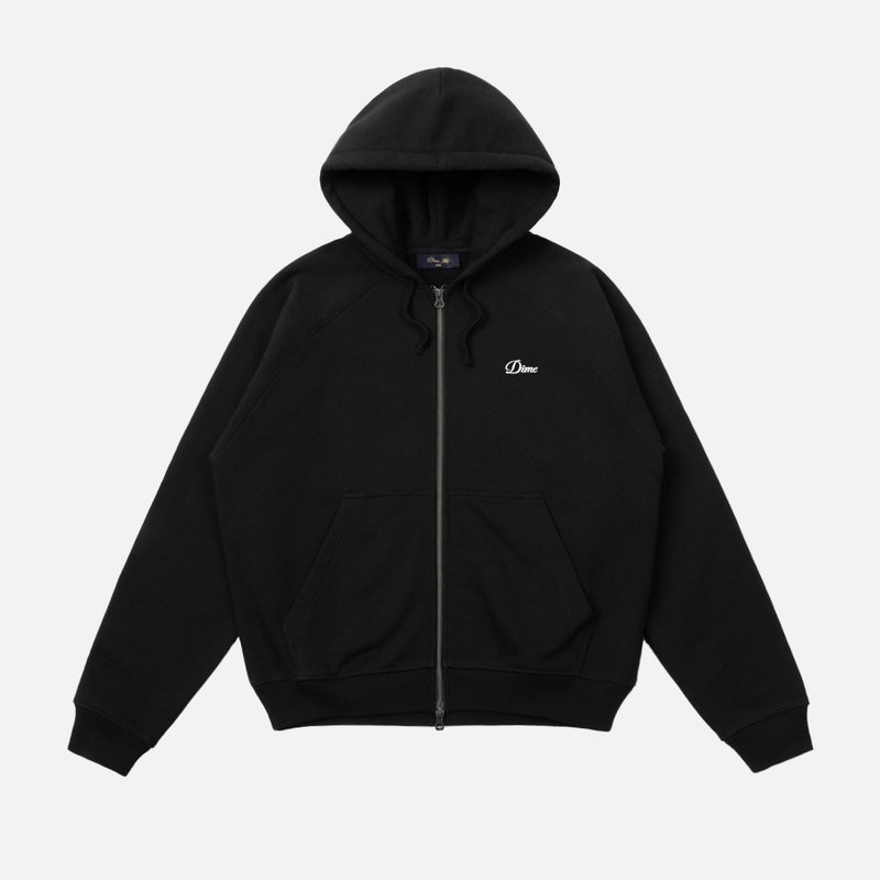 Cursive Small Logo Zip Hoodie – Dime